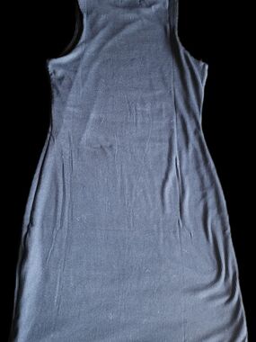 Ribbed Tank Midi Dress in Black